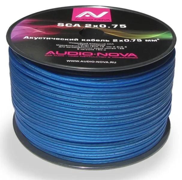 Акустический кабель AUDIO NOVA SCA 2x0.75 (1б-150м) (1м) - фото