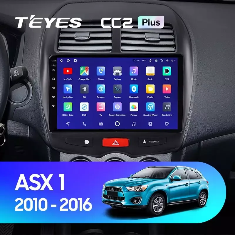 Комплект магнитолы TEYES CC2 Plus 10.2" для Mitsubishi ASX I 2010-2016
