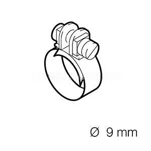 Хомут 9 мм - фото