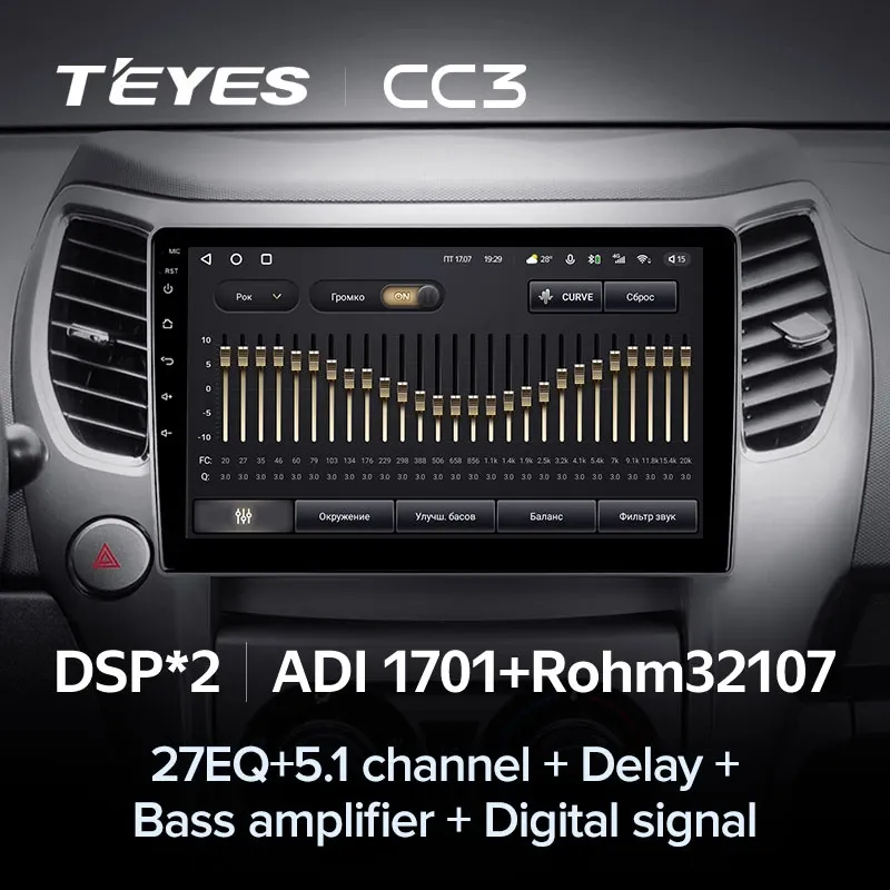 Комплект магнитолы TEYES CC3L 10.2" для Great Wall Hover M4