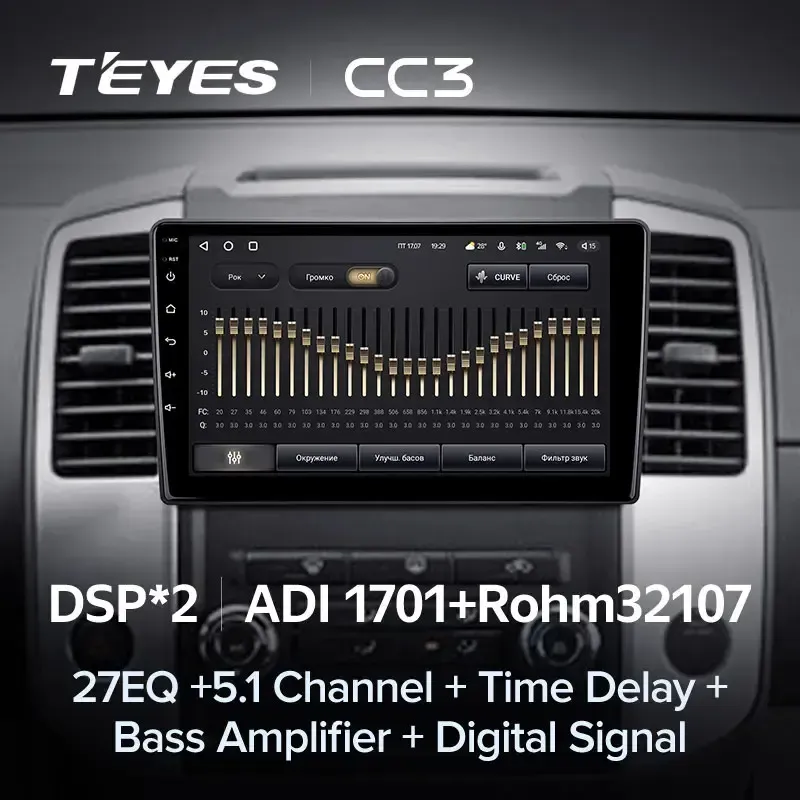 Комплект магнитолы TEYES CC3L 9.0" для Nissan X-Terra