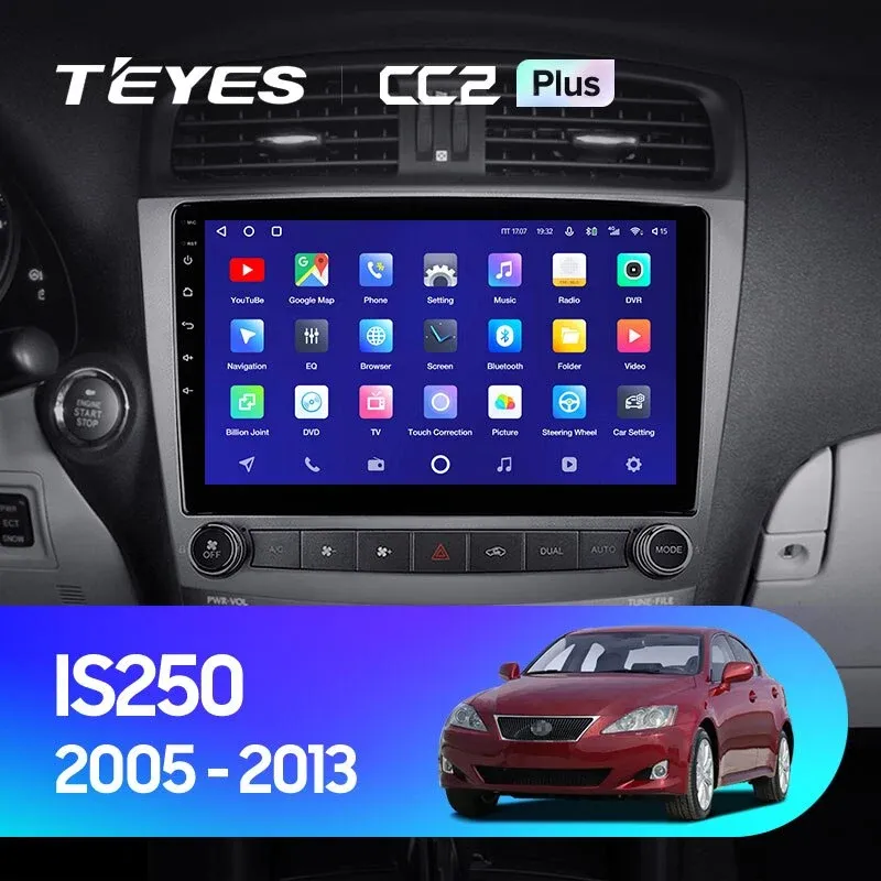Комплект магнитолы TEYES CC2 Plus 10.2" для Lexus IS II 2005-2016