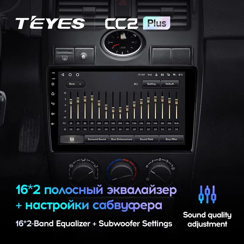 Комплект магнитолы TEYES CC2 Plus 9.0" для ВАЗ (LADA) Priora I 2007-2013