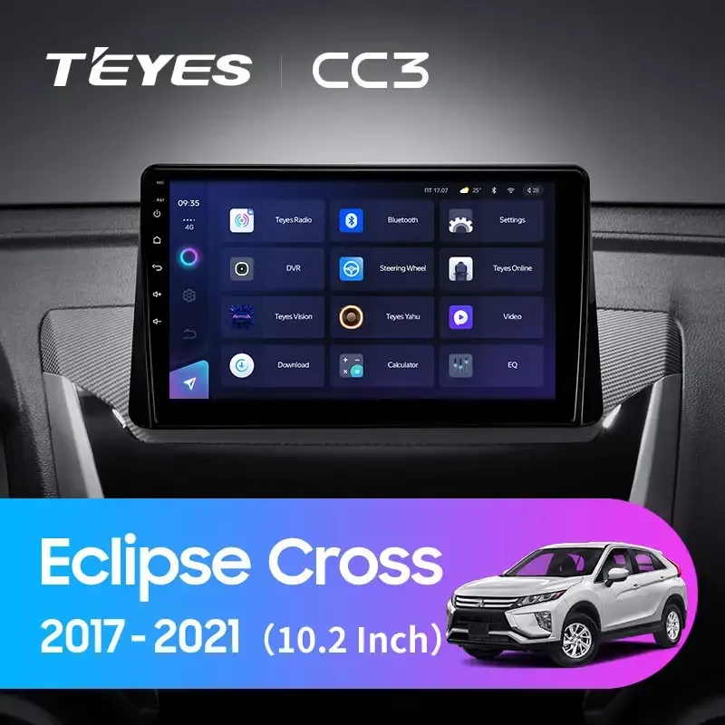 Комплект магнитолы TEYES CC3L 9.0" для Mitsubishi Eclipse Cross