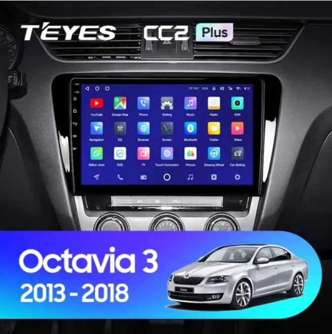 ШГУ Teyes CC2 Plus 3/32 GB Skoda Octavia 3 A7 2013-2018 - фото