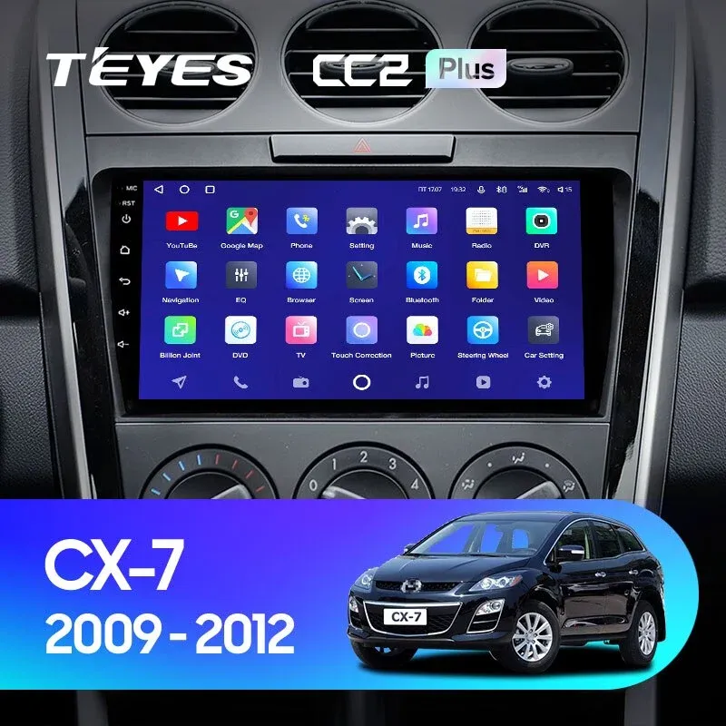 Комплект магнитолы TEYES CC2 Plus 9.0" для Mazda CX-7 I рестайлинг 2009-2012