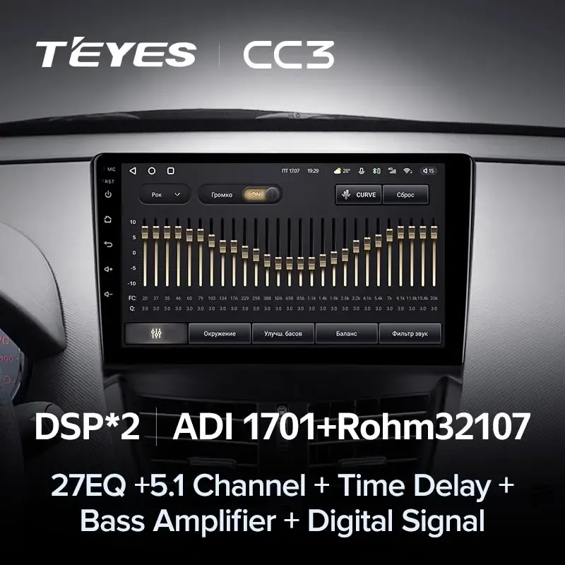 Комплект магнитолы TEYES CC3L 9.0" для Peugeot 207