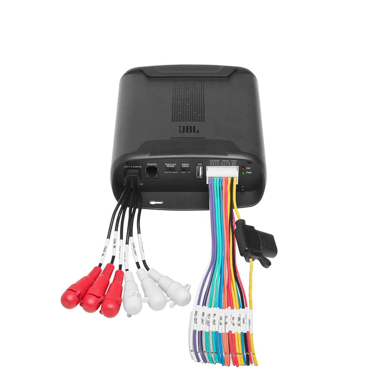 Усилитель 4-канальный JBL DSP2544+ 2-канальный линейный выход на отдельный усилитель - фото