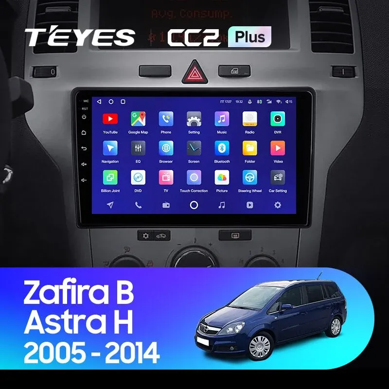 Комплект магнитолы TEYES CC2 Plus 9.0" для Opel Zafira B 2005-2014