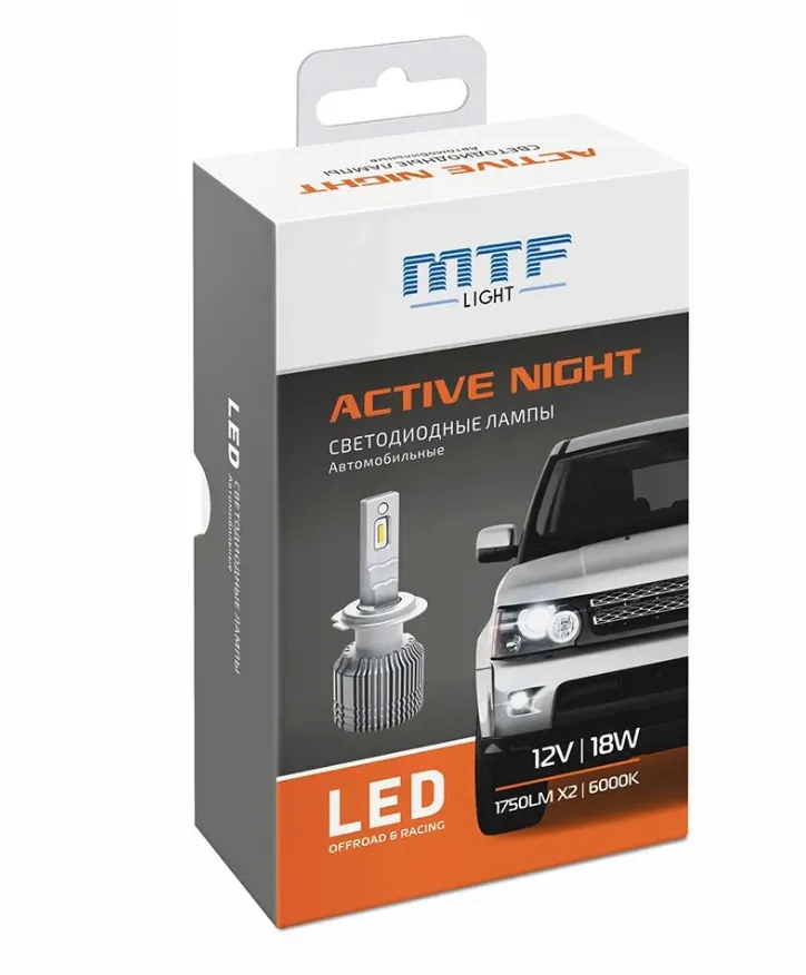 Лампа светодиодная MTF H3 18W 1750lm 6000K - фото