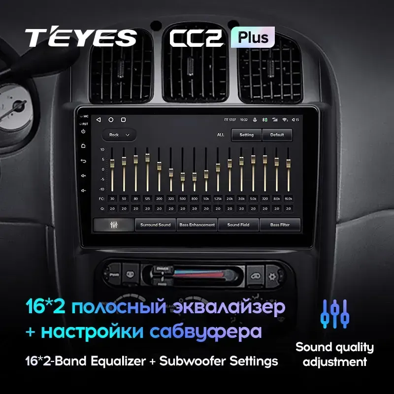 Комплект магнитолы TEYES CC2 Plus 10.2" для Dodge Caravan IV 2000-2007