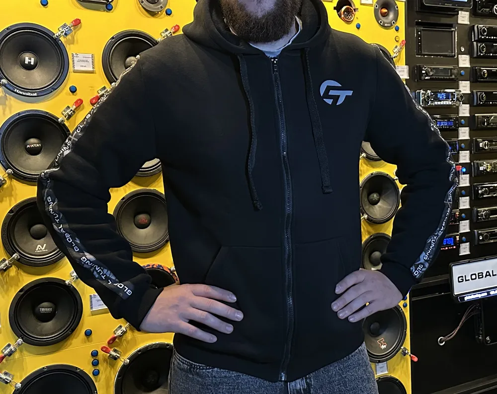 Толстовка Global Tuning XXL с серыми лампасами - фото