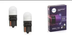 Лампа светодиодная MTF Light T10 (W5W) 6000K 110lm, матовые, комплект - фото