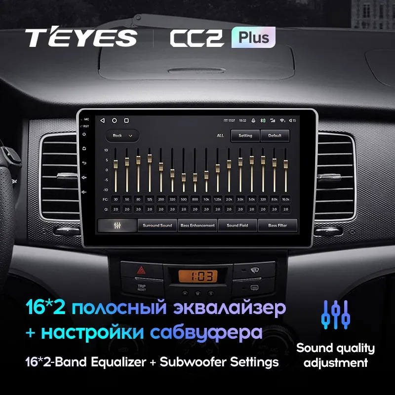Комплект магнитолы TEYES CC2 Plus 9.0" для SsangYong Korando III 2010-2013