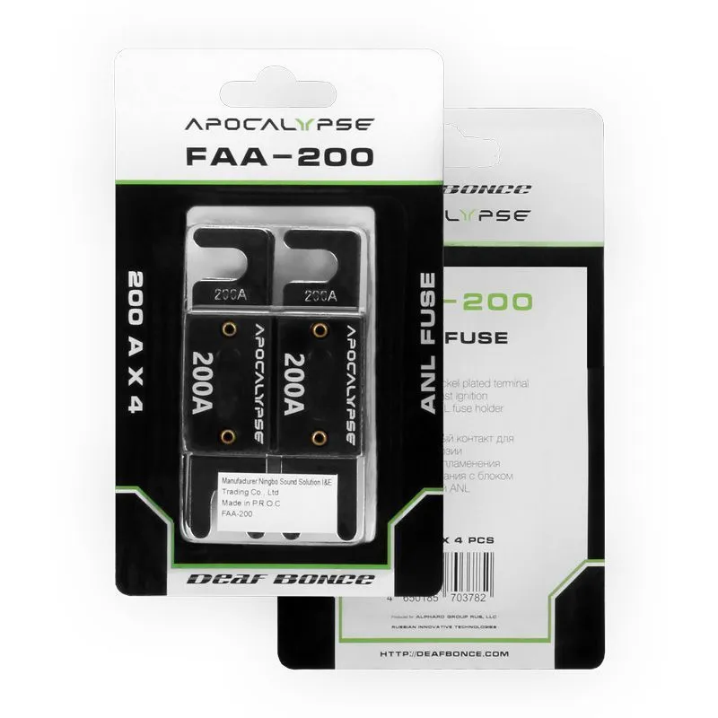 Предохранитель Deaf Bonce FAA 200, 200A (4шт упаковка) - фото