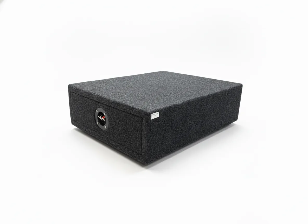 Короб под сабвуфер GA 10" Flat ЗЯ (МДФ 19мм) серый - фото