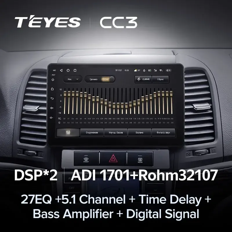 Комплект магнитолы TEYES CC3L 9.0" для Hyundai Santa Fe