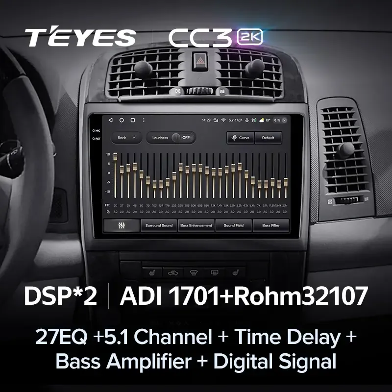 Комплект магнитолы TEYES CC3 2K 10.36" для Cadillac CTS I 2002-2007