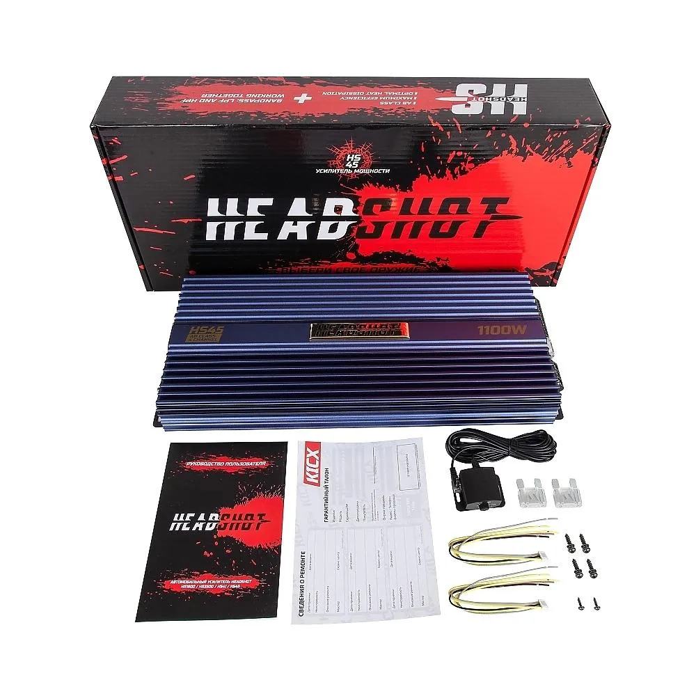 Усилитель 4-канальный Kicx HeadShot HS-45 - фото