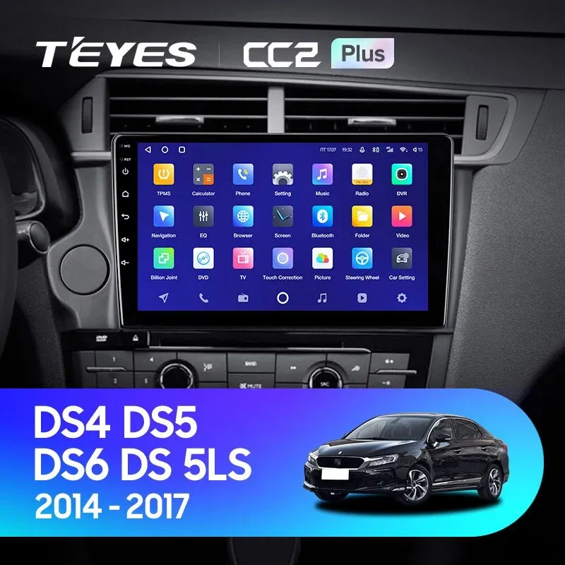 Комплект магнитолы TEYES CC2 Plus 9.0" для Citroen DS 3 I рестайлинг 2014-2015