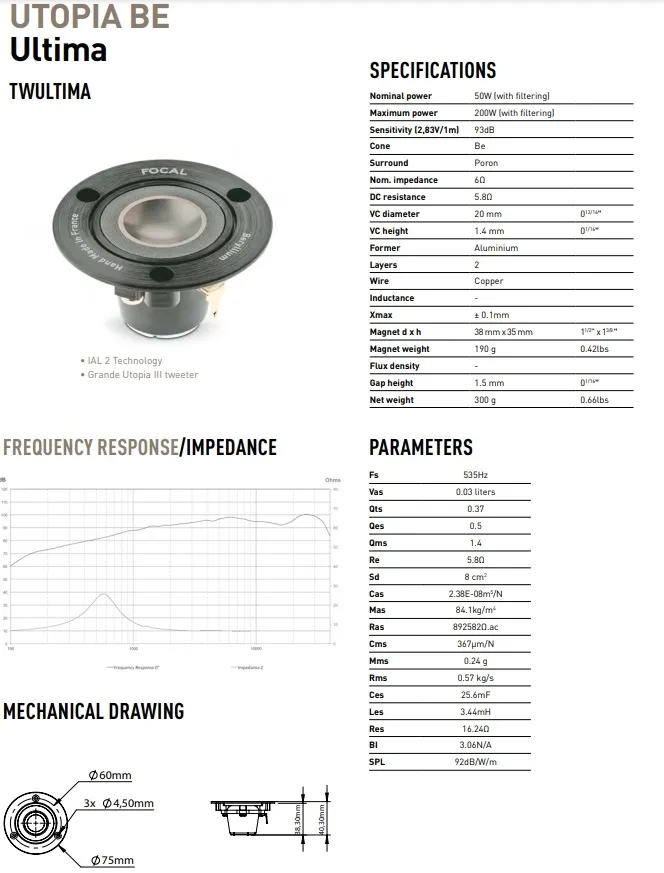 Акустика компонентная Focal Utopia Ultima Be  - фото
