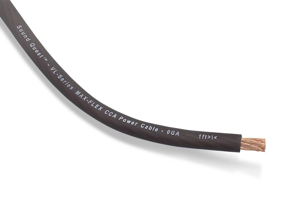 Силовой кабель S.Q. SQVLP0 matte black (1б-15,24м)(1м) - фото