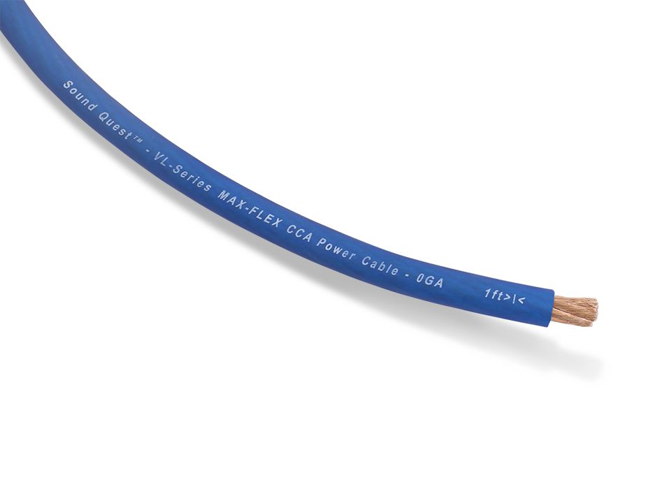 Силовой кабель S.Q. SQVLP0 matte blue (1б-15,24м)(1м) - фото