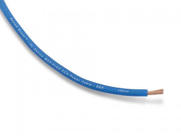 Силовой кабель S.Q. SQVLP8 matte blue (1б-76,2м)(1м) - фото