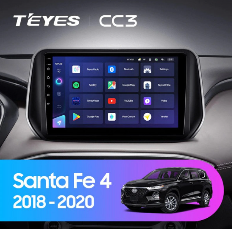 ШГУ Teyes CC3 3/32 GB Hyundai Santa Fe 2018+ - фото